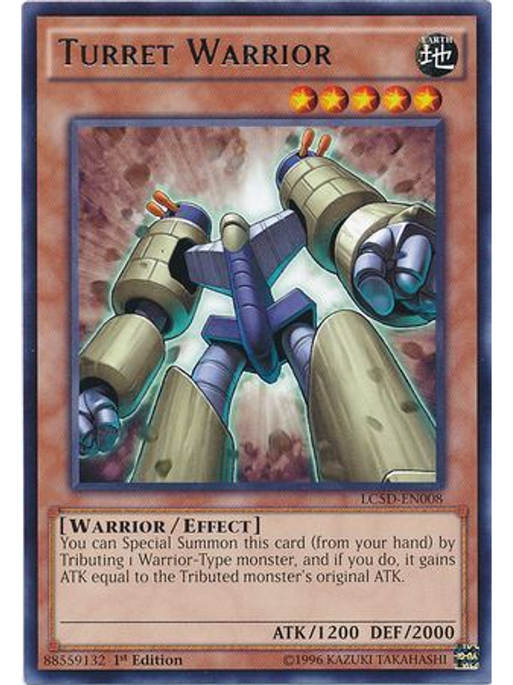 Turret Warrior - LC5D-EN008 - Rare 1st Edition 1