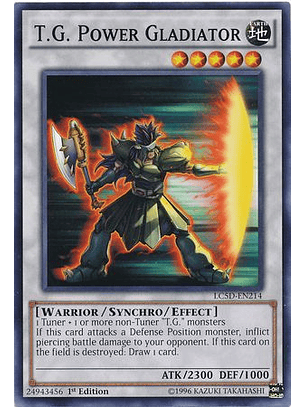 T.G. Power Gladiator - LC5D-EN214 - Common 1st Edition
