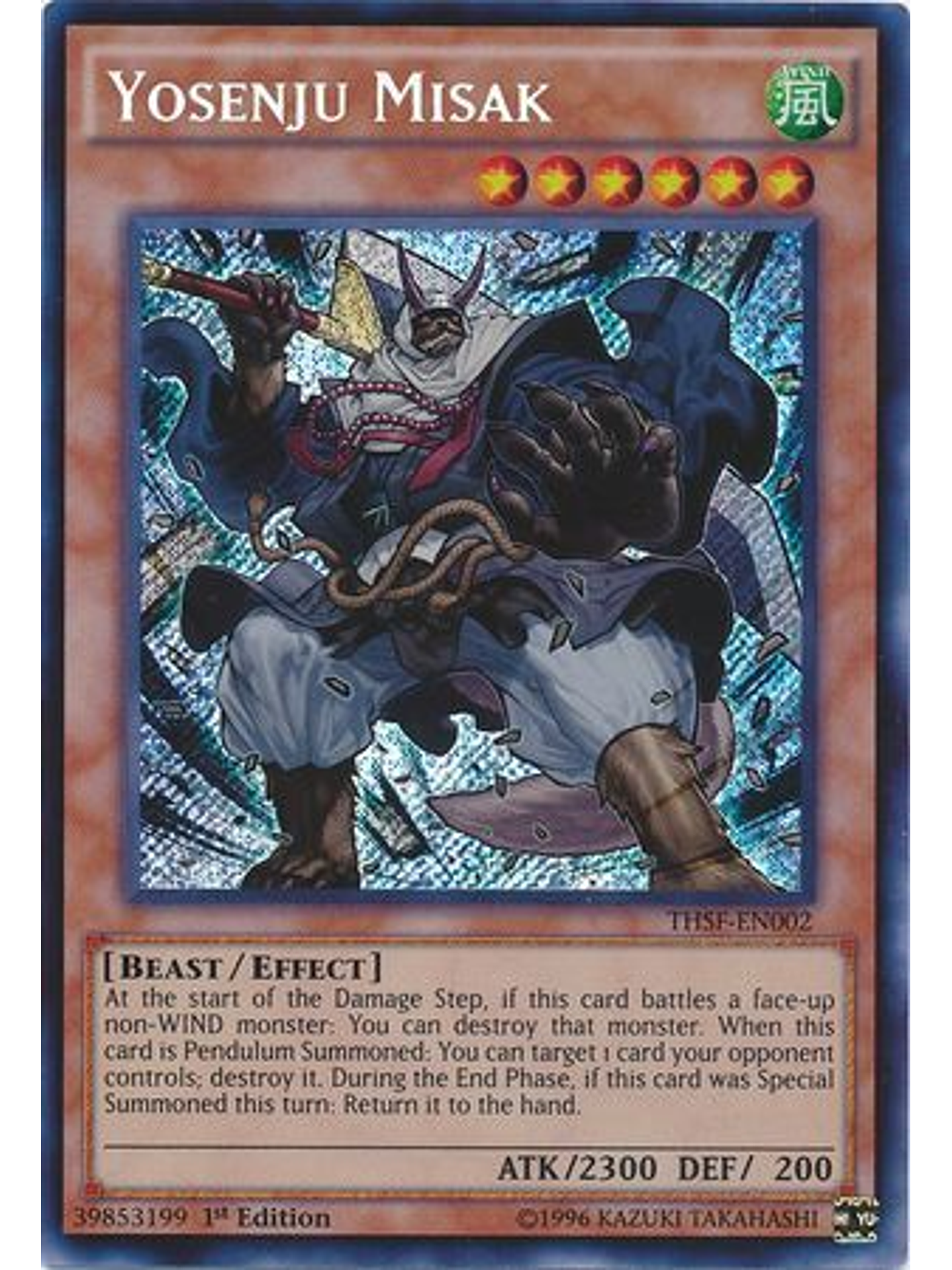 Yosenju Misak - THSF-EN002 - Secret Rare 1st Edition 1