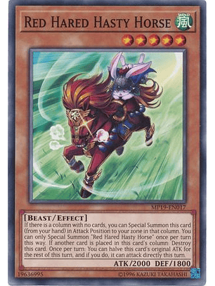Red Hared Hasty Horse - MP19-EN017 - Common Unlimited