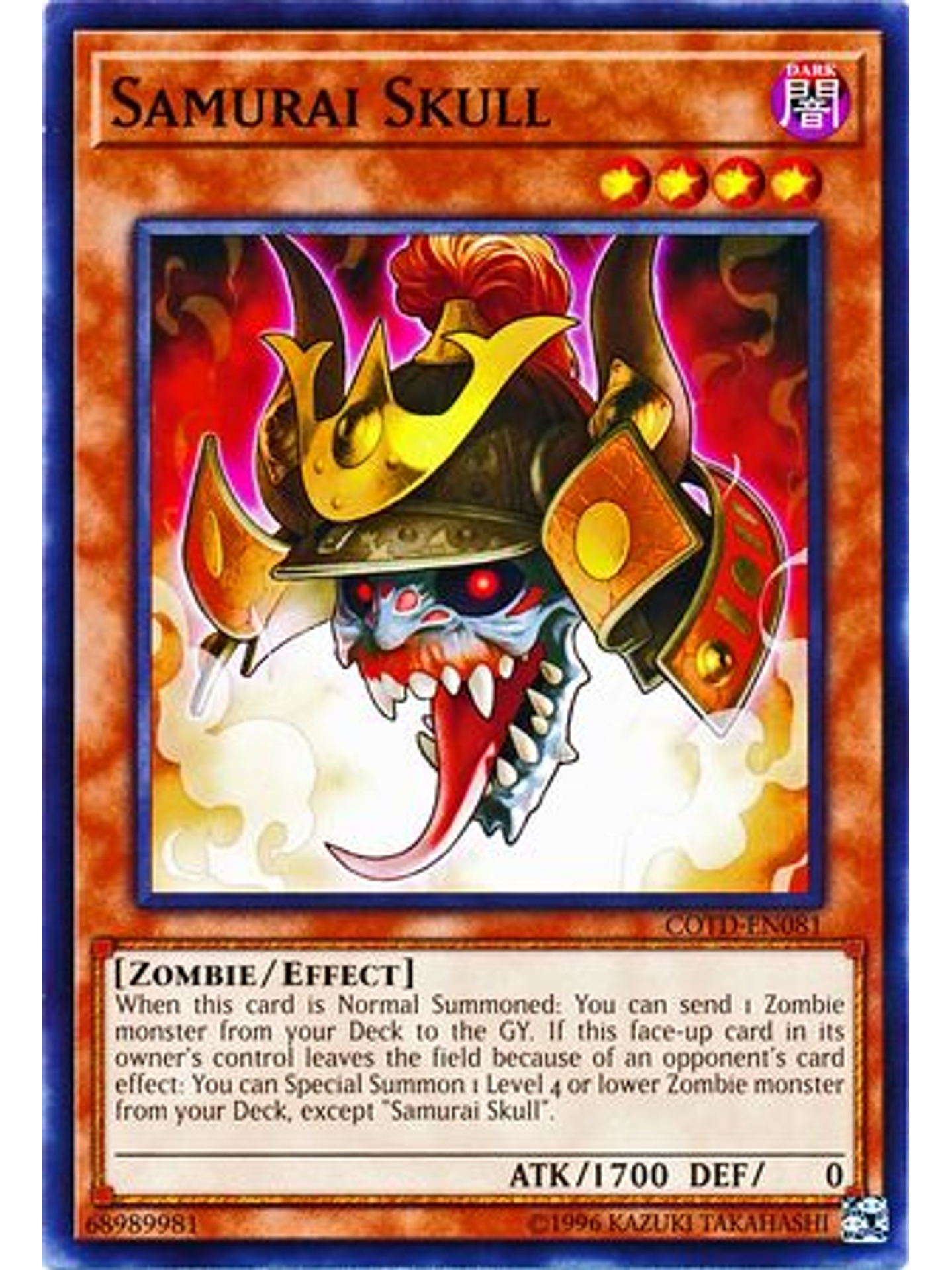 Samurai Skull - COTD-EN081 - Common Unlimited 1