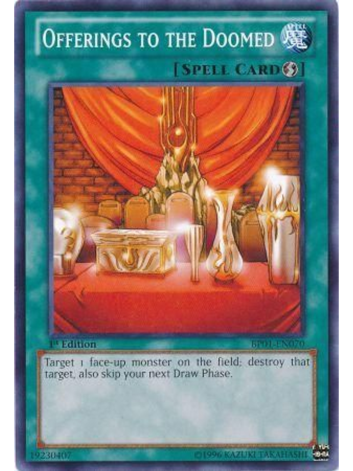 Offerings to the Doomed - BP01-EN070 - Common 1st Edition 1