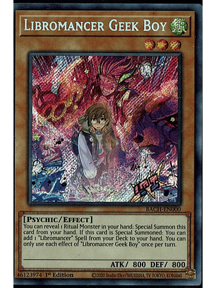 Libromancer Geek Boy - BACH-EN000 - Secret Rare 1st Edition