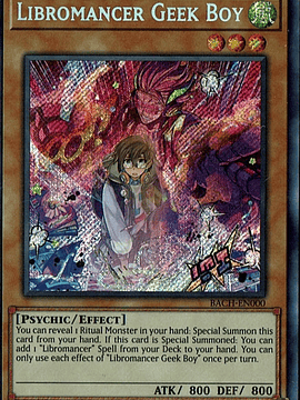 Libromancer Geek Boy - BACH-EN000 - Secret Rare 1st Edition