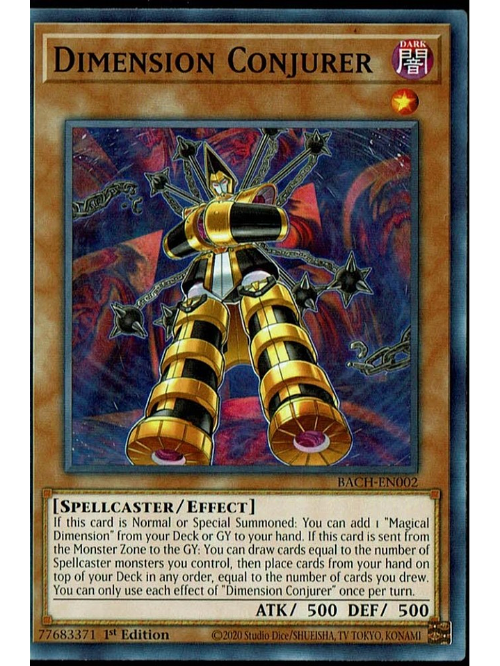 Dimension Conjurer - BACH-EN002 - Common 1st Edition 1