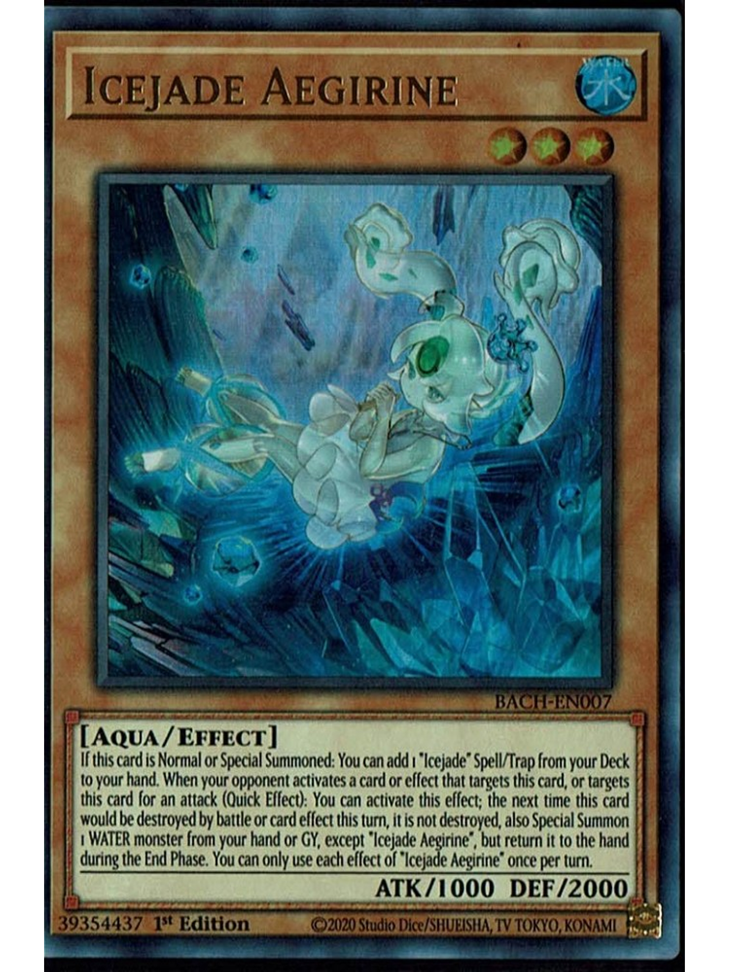 Icejade Aegirine - BACH-EN007 - Ultra Rare 1st Edition 1