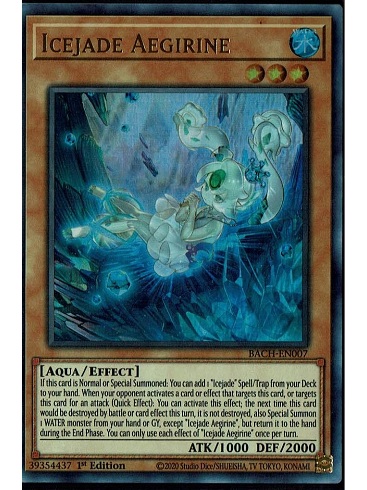 Icejade Aegirine - BACH-EN007 - Ultra Rare 1st Edition 1