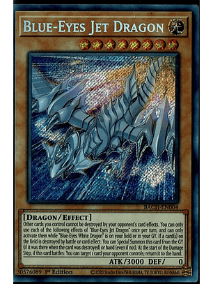Blue-Eyes Jet Dragon - BACH-EN004 - Starlight Rare 1st Edition