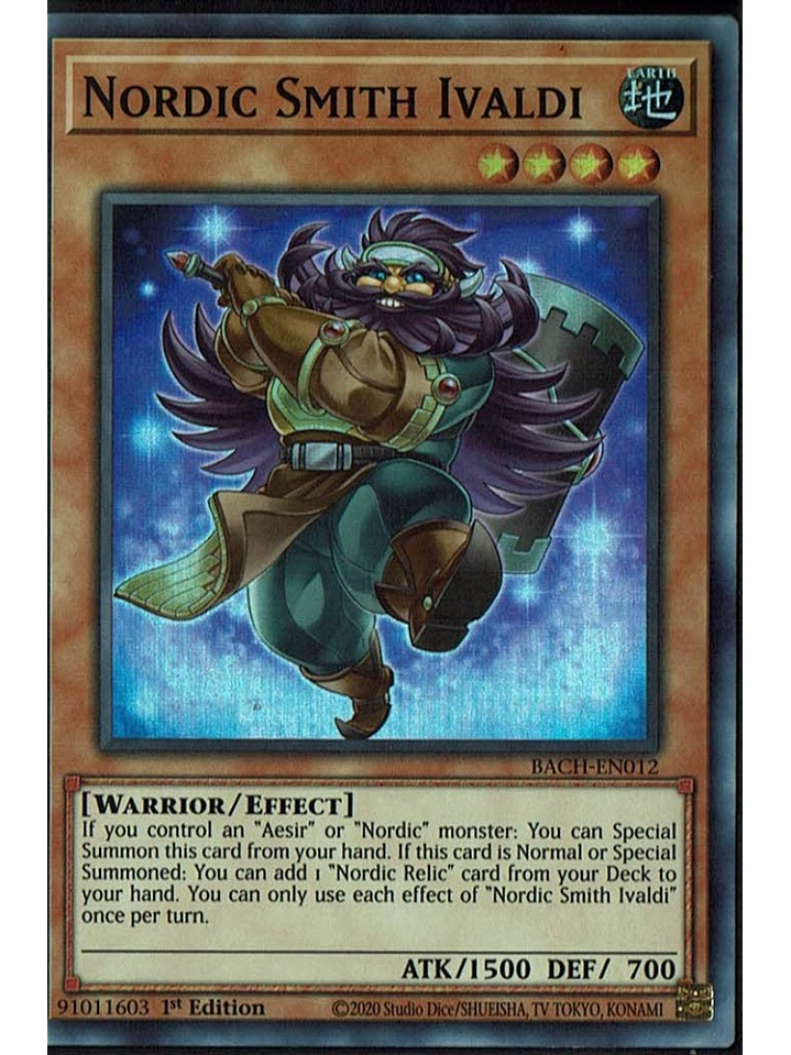 Nordic Smith Ivaldi - BACH-EN012 - Super Rare 1st Edition 1