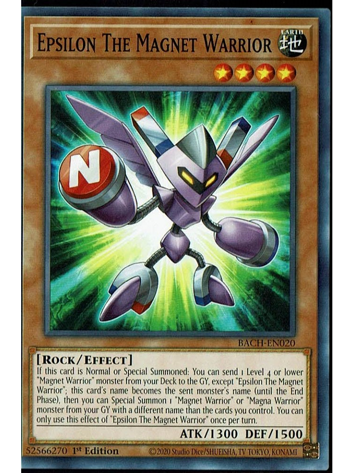 Epsilon The Magnet Warrior - BACH-EN020 - Common 1st Edition 1