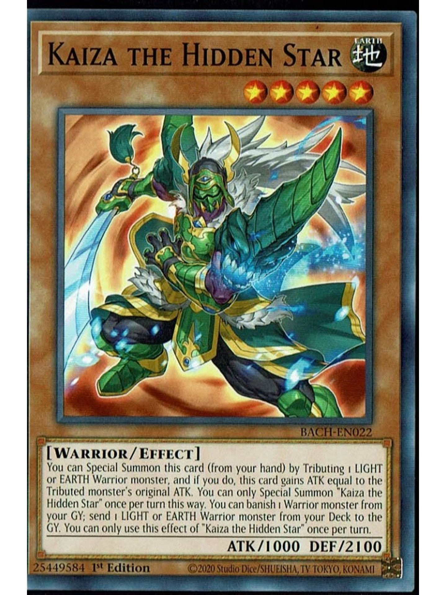 Kaiza the Hidden Star - BACH-EN022 - Common 1st Edition 1