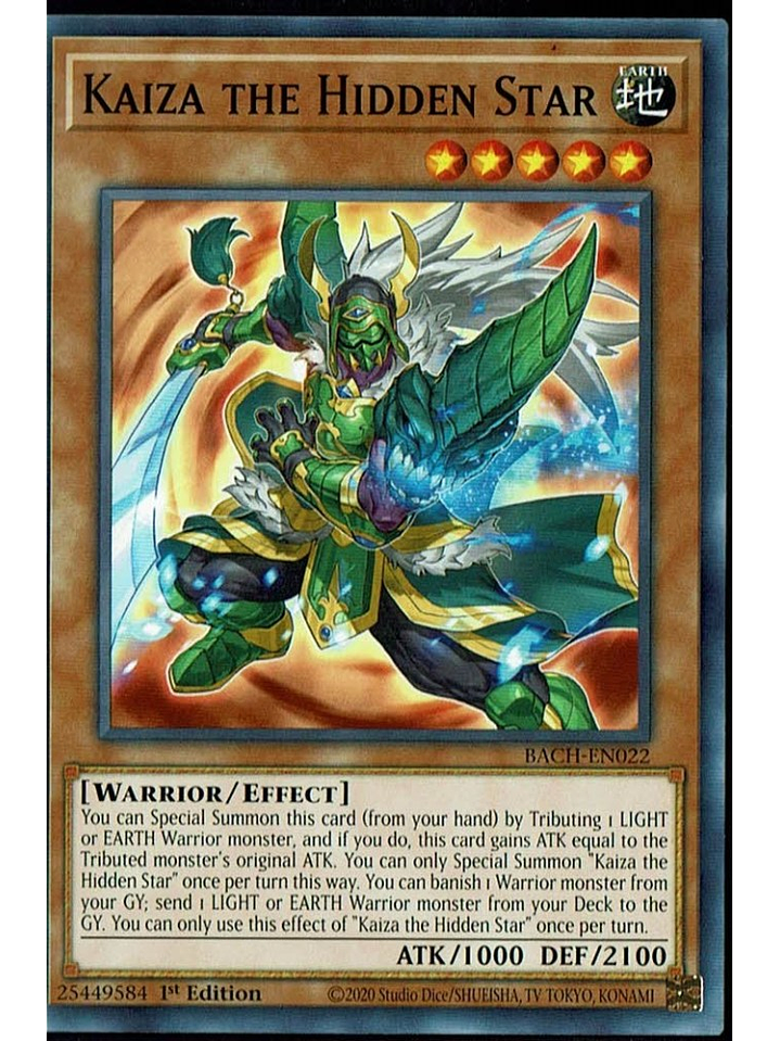 Kaiza the Hidden Star - BACH-EN022 - Common 1st Edition 1