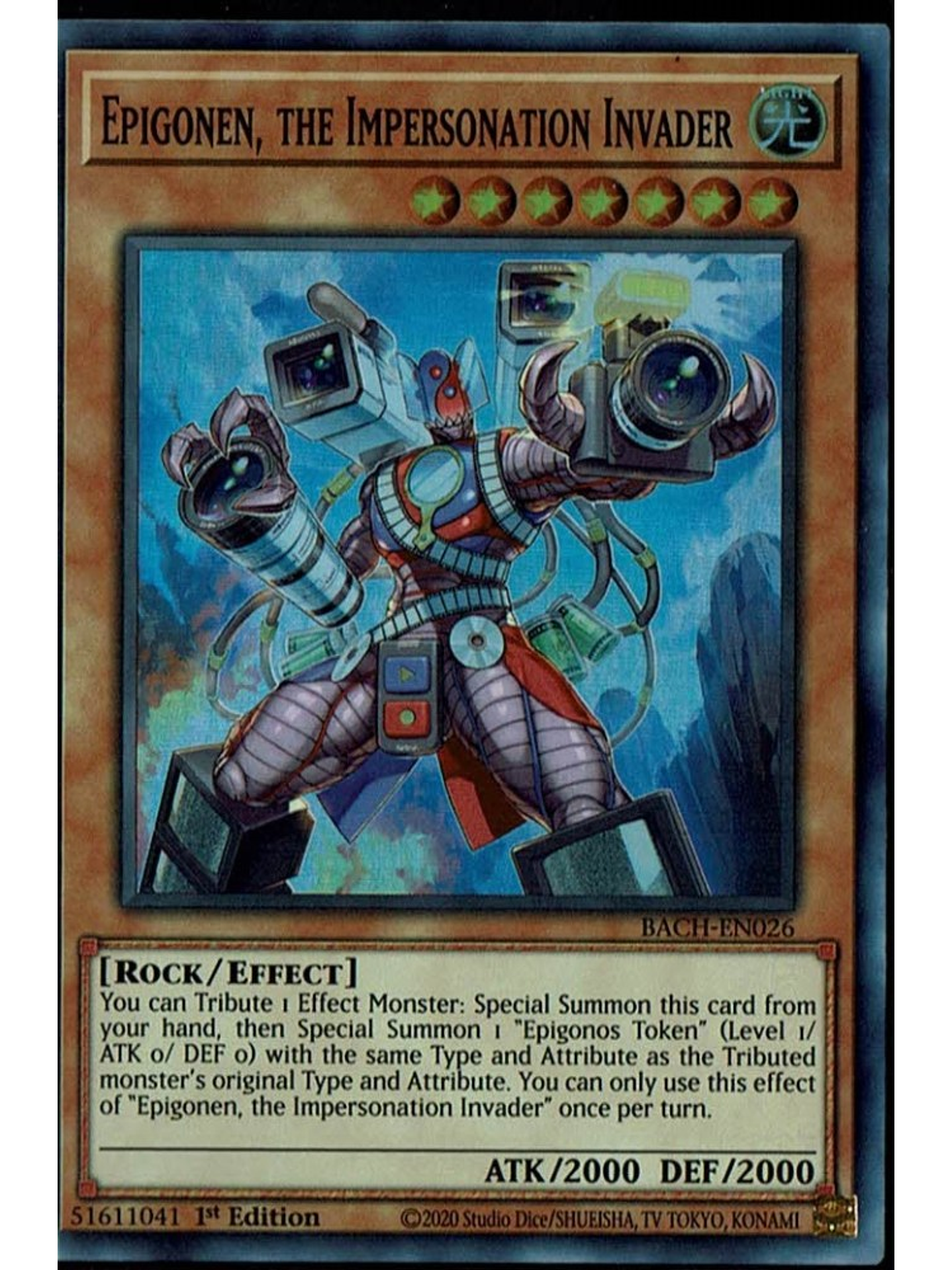 Epigonen, the Impersonation Invader - BACH-EN026 - Super Rare 1st Edition 1