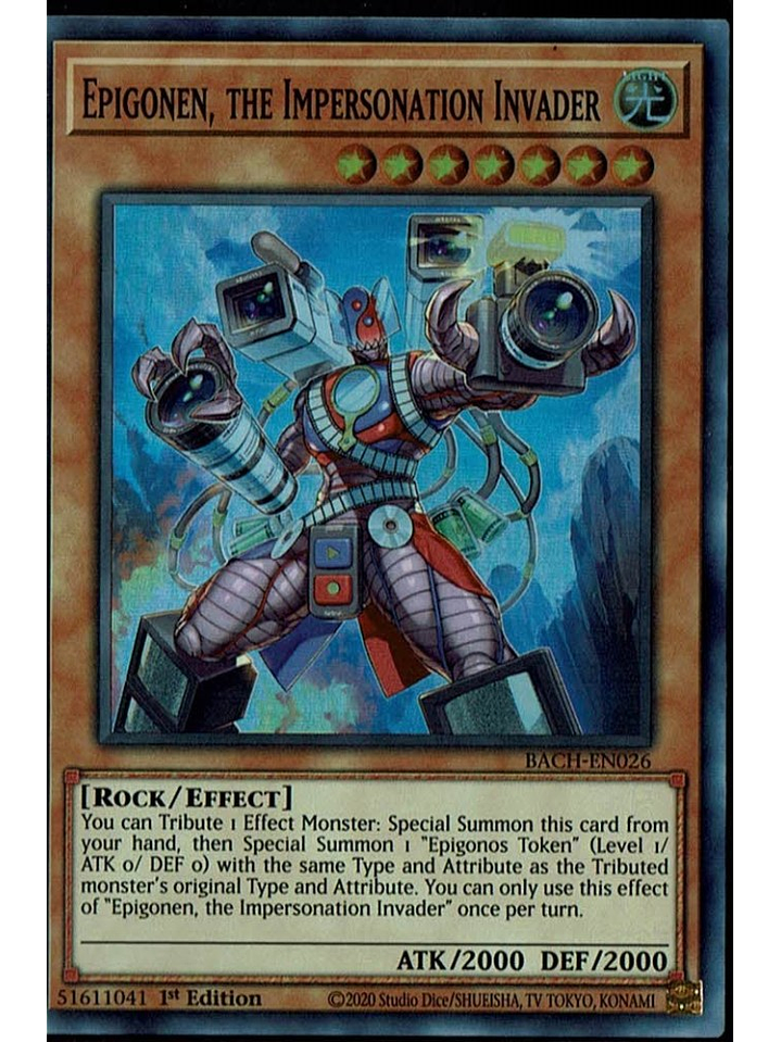 Epigonen, the Impersonation Invader - BACH-EN026 - Super Rare 1st Edition 1