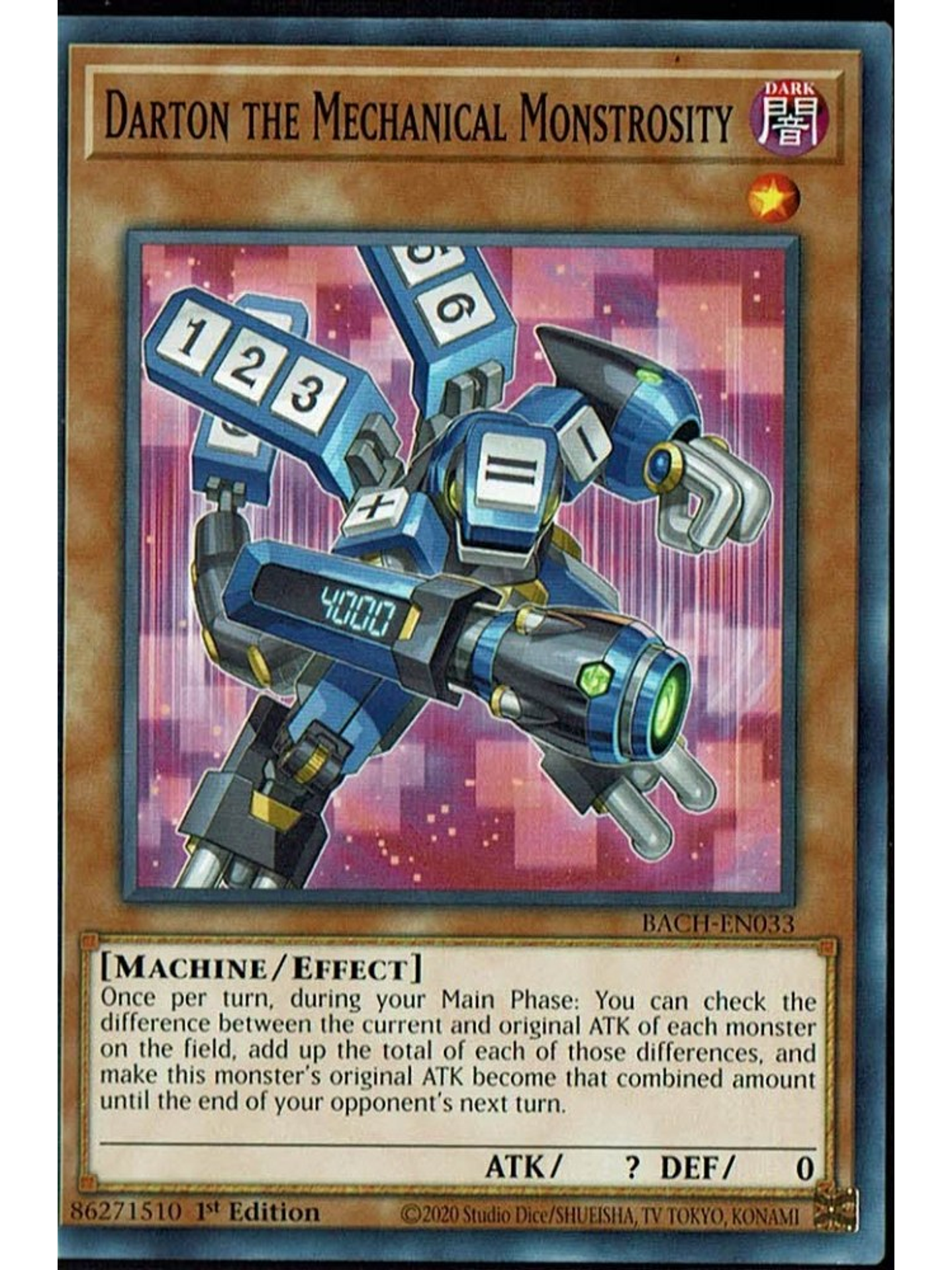 Darton the Mechanical Monstrosity - BACH-EN033 - Common 1st Edition 1