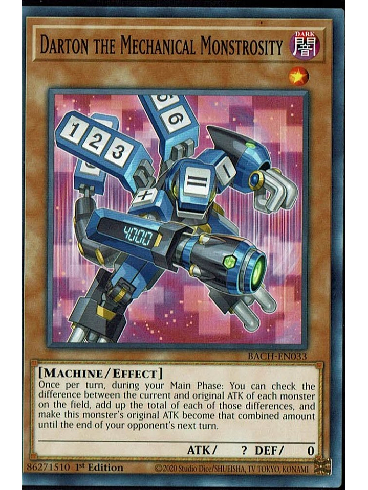 Darton the Mechanical Monstrosity - BACH-EN033 - Common 1st Edition 1