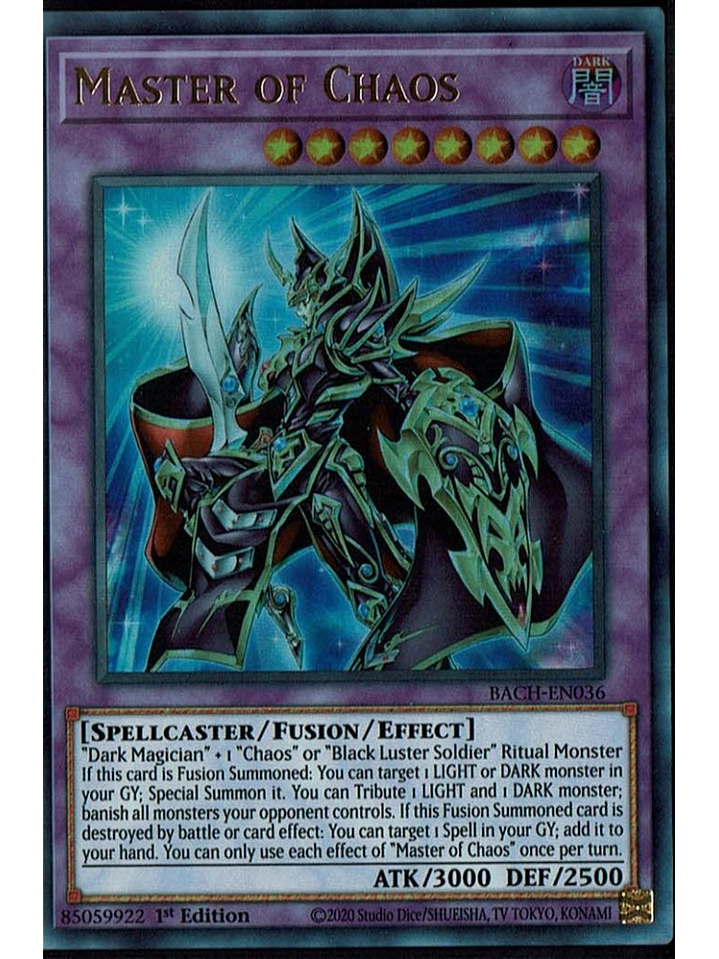 Master of Chaos - BACH-EN036 - Ultra Rare 1st Edition 1