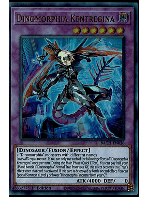 Dinomorphia Kentregina - BACH-EN038 - Ultra Rare 1st Edition