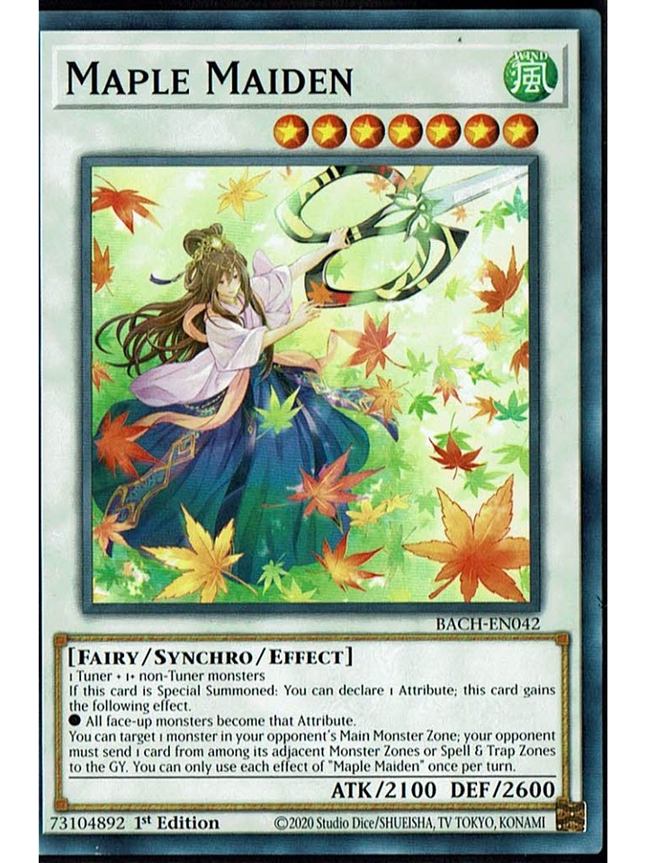 Maple Maiden - BACH-EN042 - Common 1st Edition 1