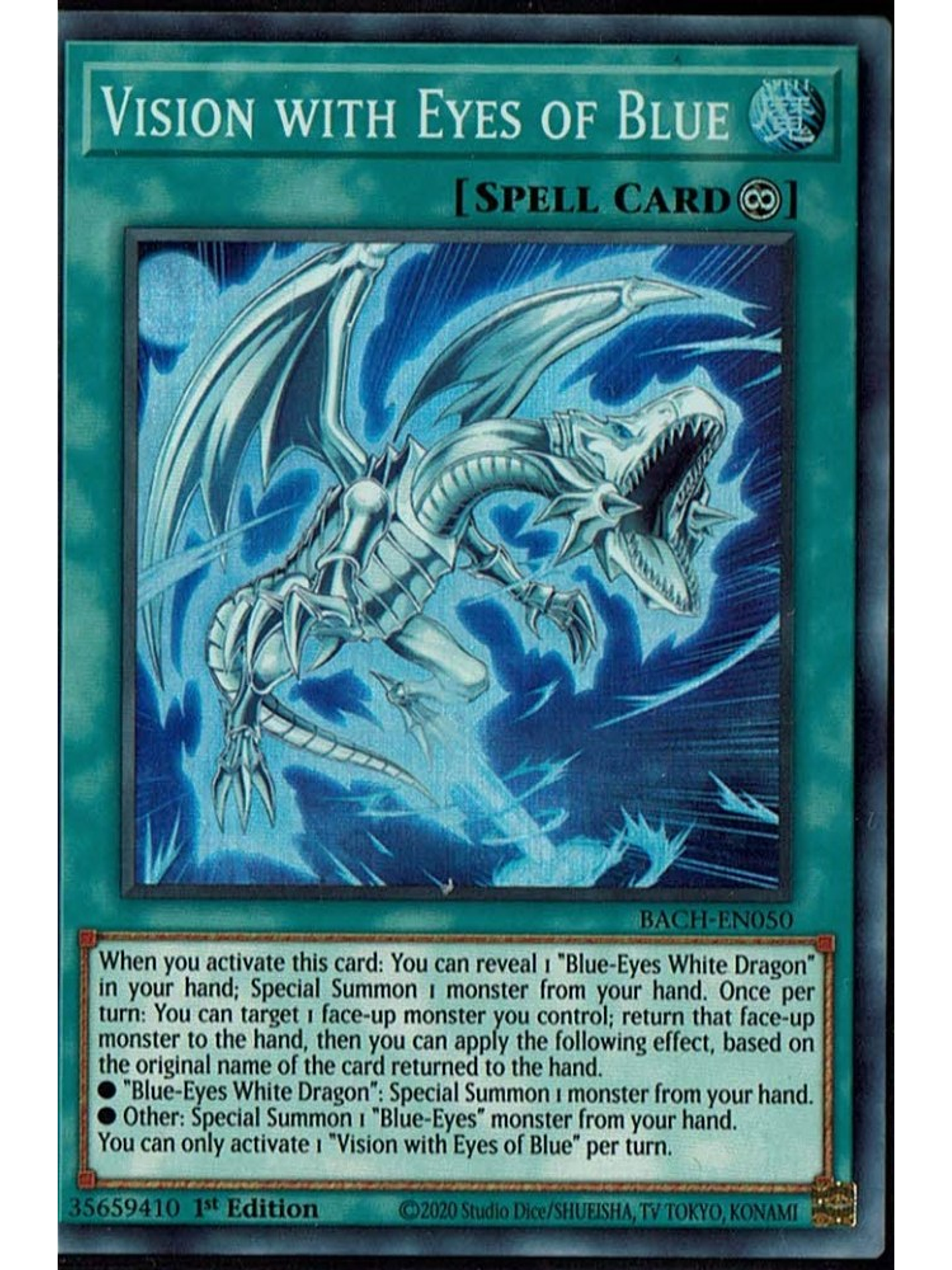 Vision with Eyes of Blue - BACH-EN050 - Super Rare 1st Edition 1