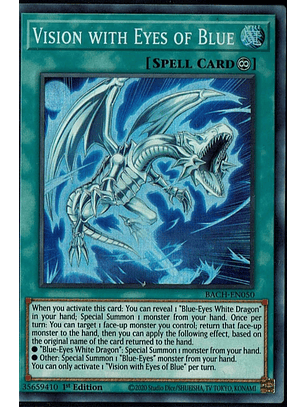 Vision with Eyes of Blue - BACH-EN050 - Super Rare 1st Edition