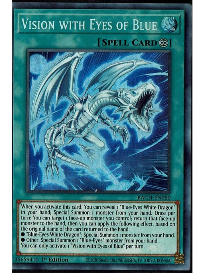 Vision with Eyes of Blue - BACH-EN050 - Super Rare 1st Edition 1