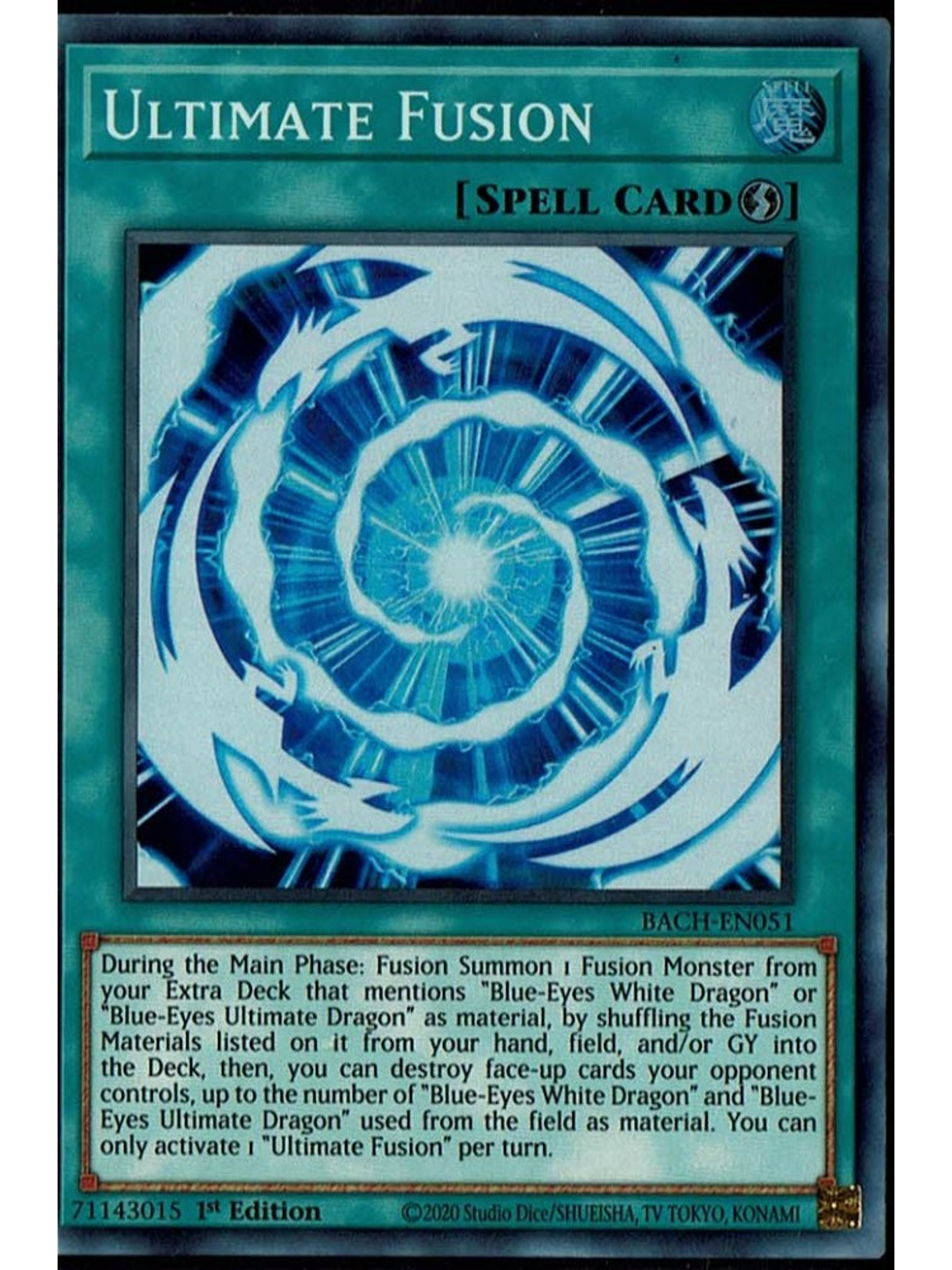 Ultimate Fusion - BACH-EN051 - Super Rare 1st Edition 1