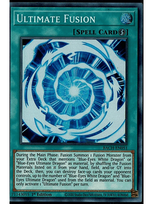 Ultimate Fusion - BACH-EN051 - Super Rare 1st Edition