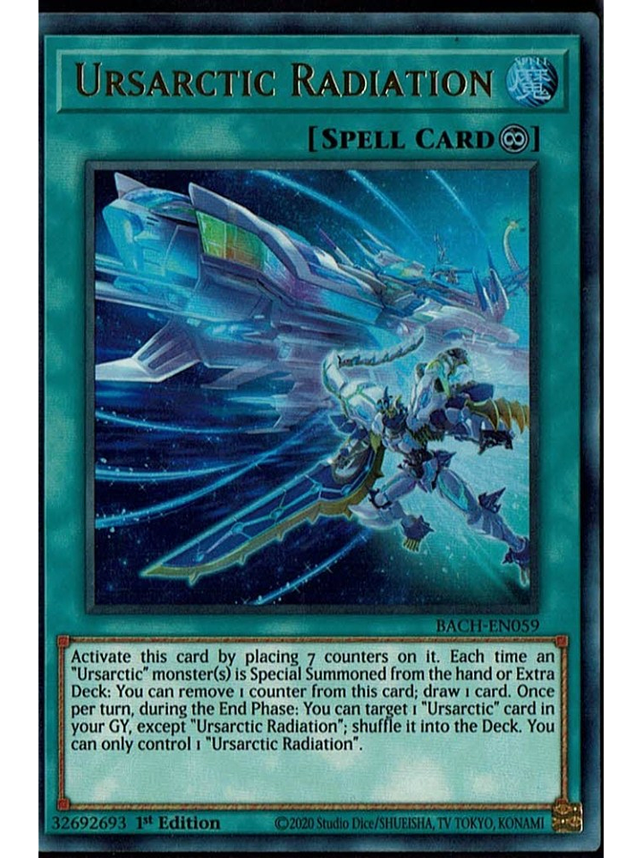 Ursarctic Radiation - BACH-EN059 - Ultra Rare 1st Edition 1