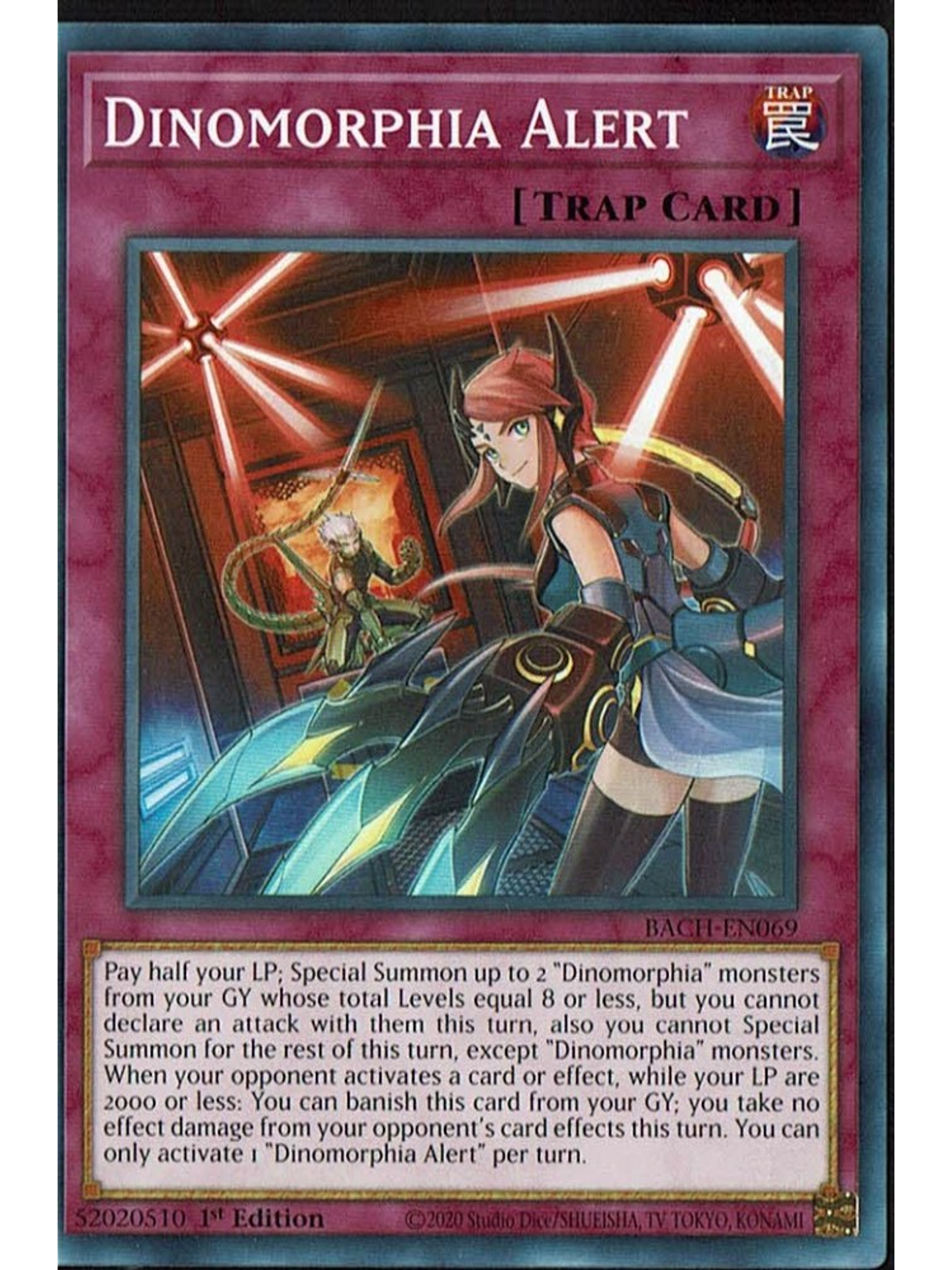 Dinomorphia Alert - BACH-EN069 - Common 1st Edition 1