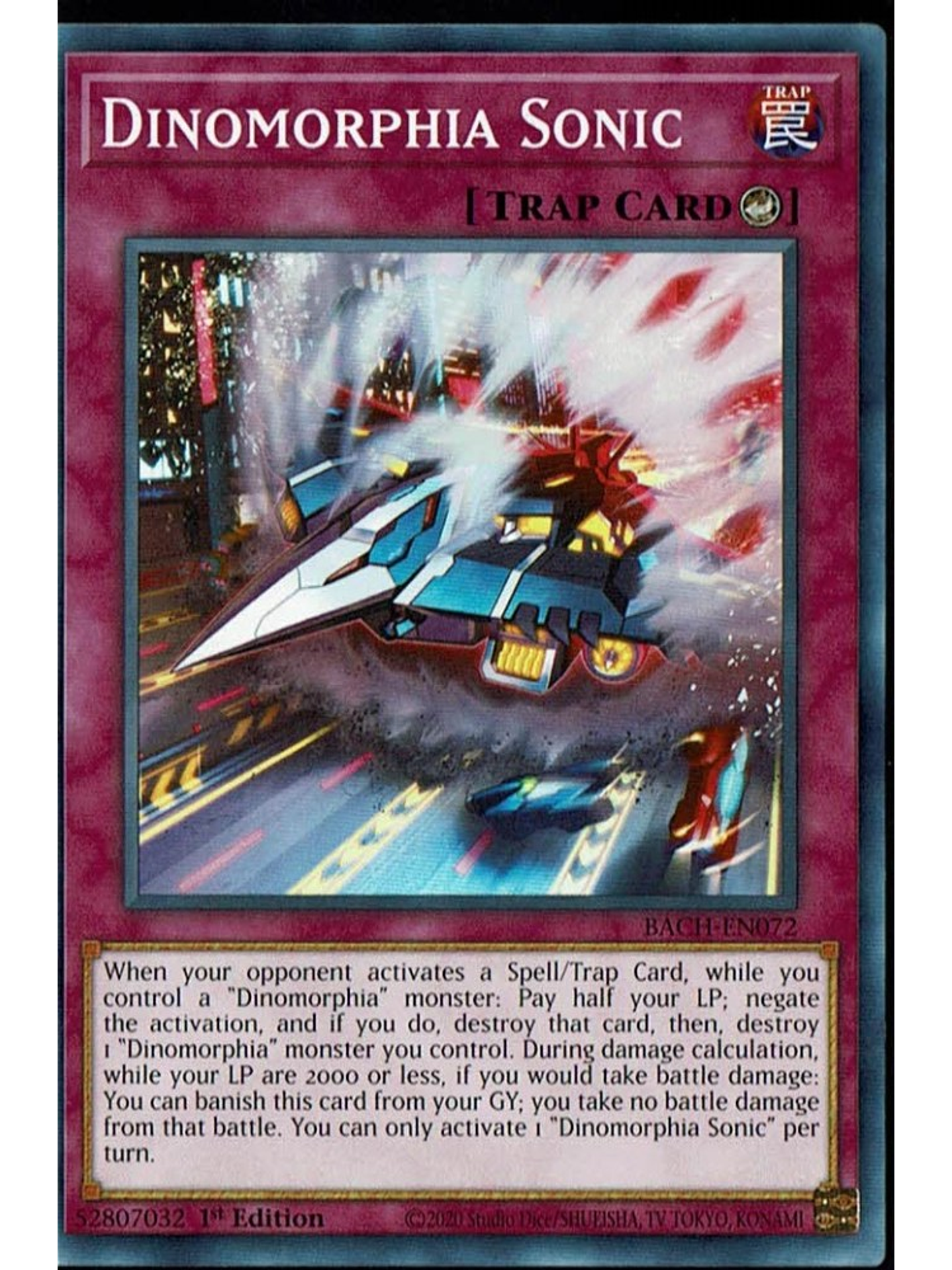 Dinomorphia Sonic - BACH-EN072 - Common 1st Edition 1