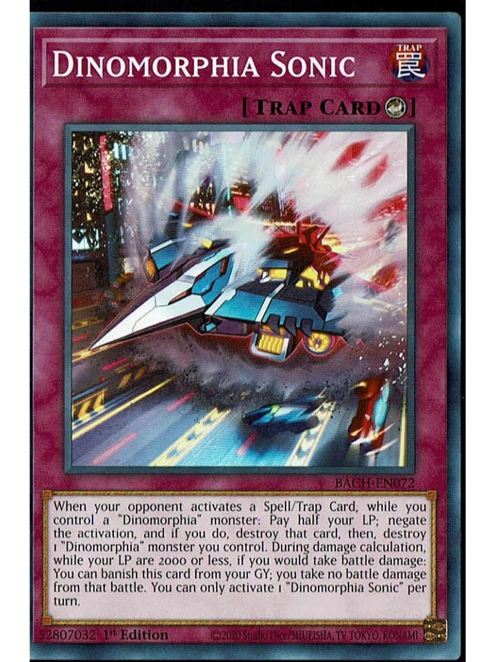 Dinomorphia Sonic - BACH-EN072 - Common 1st Edition 1