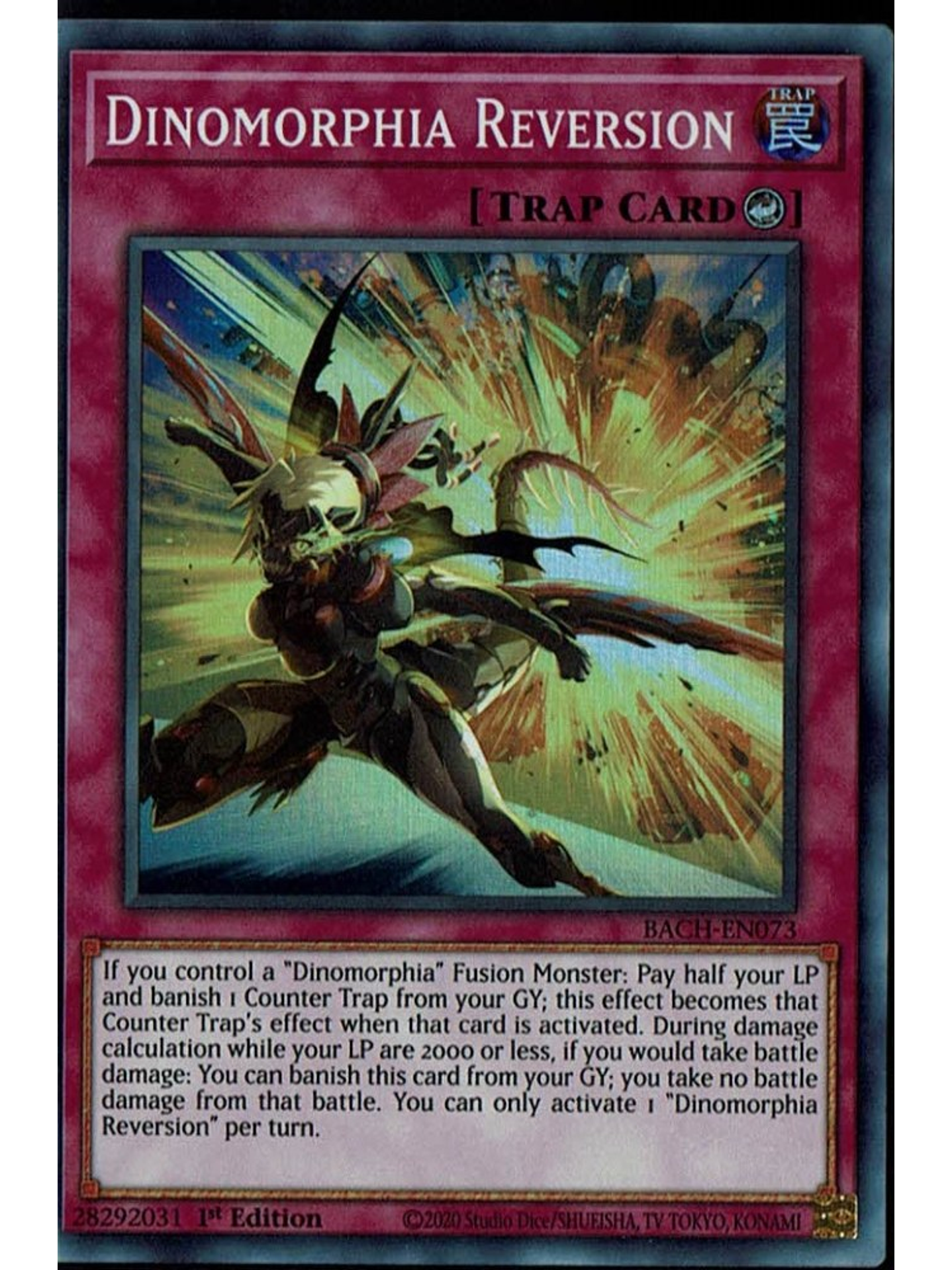 Dinomorphia Reversion - BACH-EN073 - Super Rare 1st Edition 1