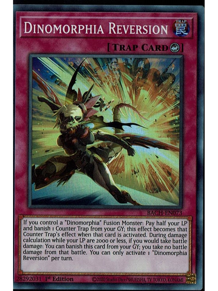 Dinomorphia Reversion - BACH-EN073 - Super Rare 1st Edition 1