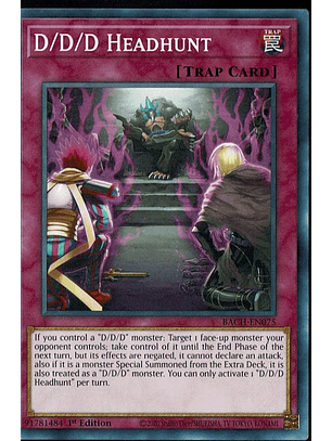 D/D/D Headhunt - BACH-EN075 - Common 1st Edition