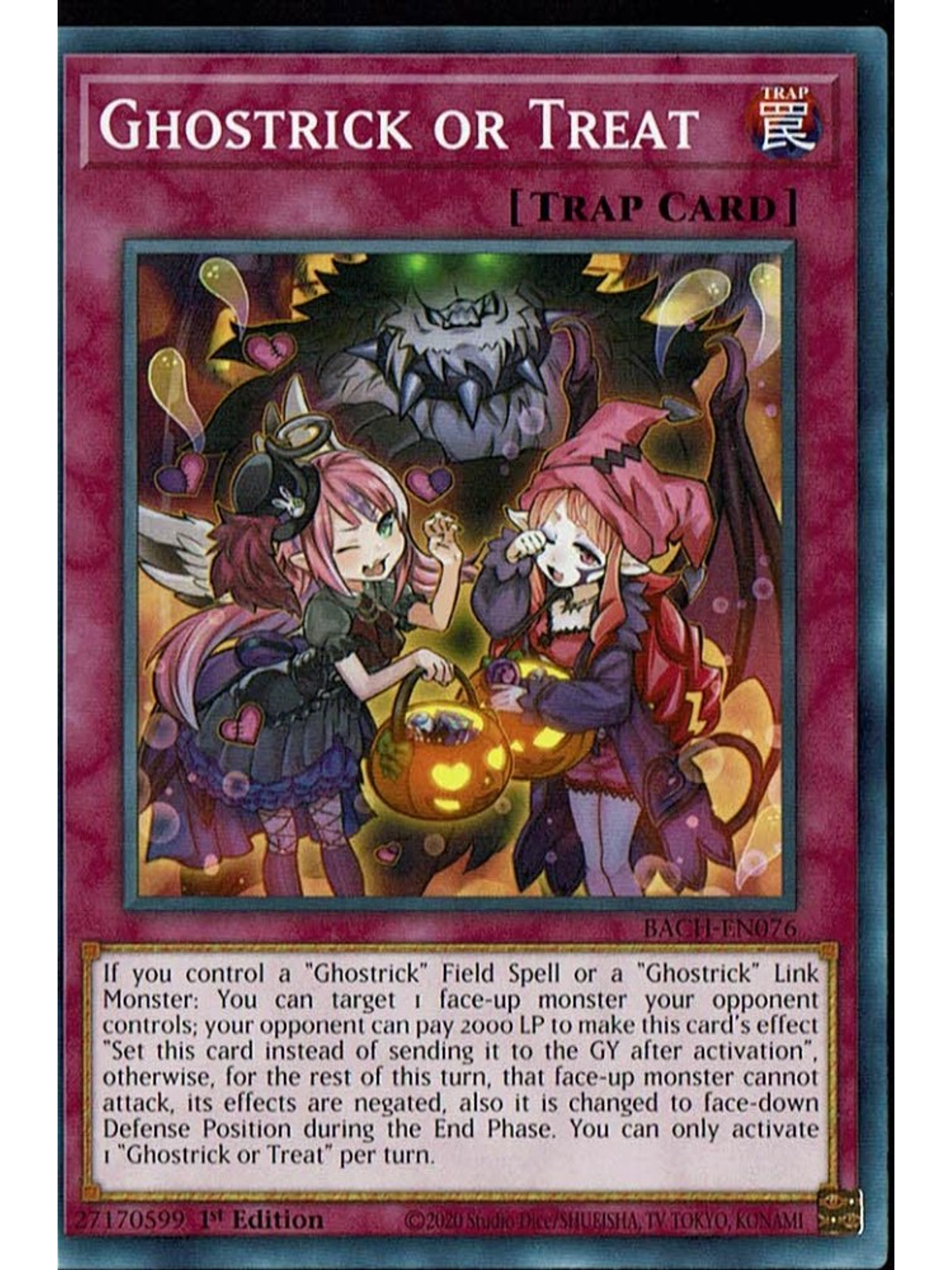 Ghostrick or Treat - BACH-EN076 - Common 1st Edition 1