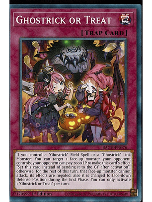 Ghostrick or Treat - BACH-EN076 - Common 1st Edition