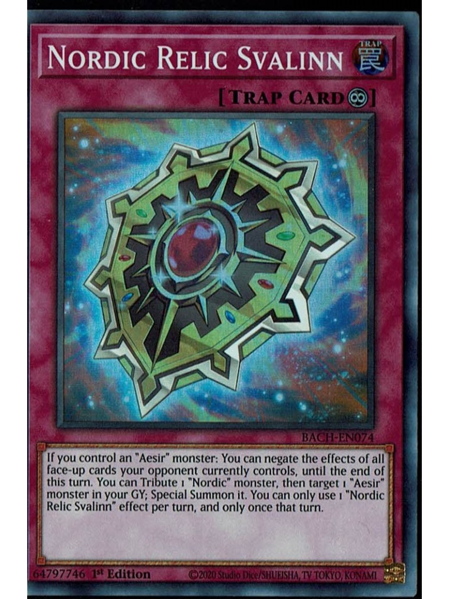 Nordic Relic Svalinn - BACH-EN074 - Super Rare 1st Edition 1