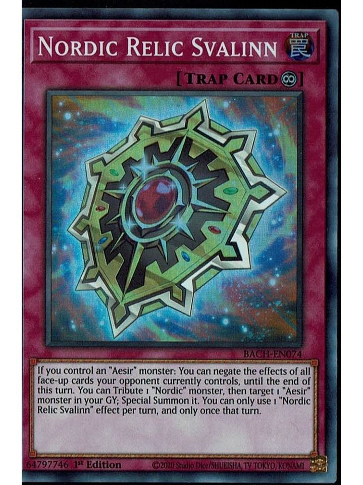 Nordic Relic Svalinn - BACH-EN074 - Super Rare 1st Edition 1