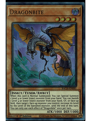 Dragonbite - BACH-EN081 - Ultra Rare 1st Edition