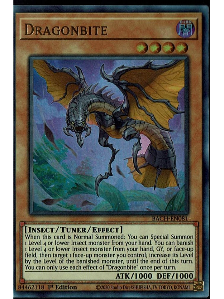 Dragonbite - BACH-EN081 - Ultra Rare 1st Edition 1