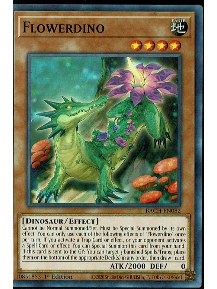 Flowerdino - BACH-EN082 - Common 1st Edition 1