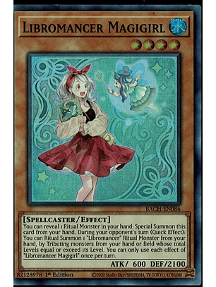 Libromancer Magigirl - BACH-EN086 - Super Rare 1st Edition
