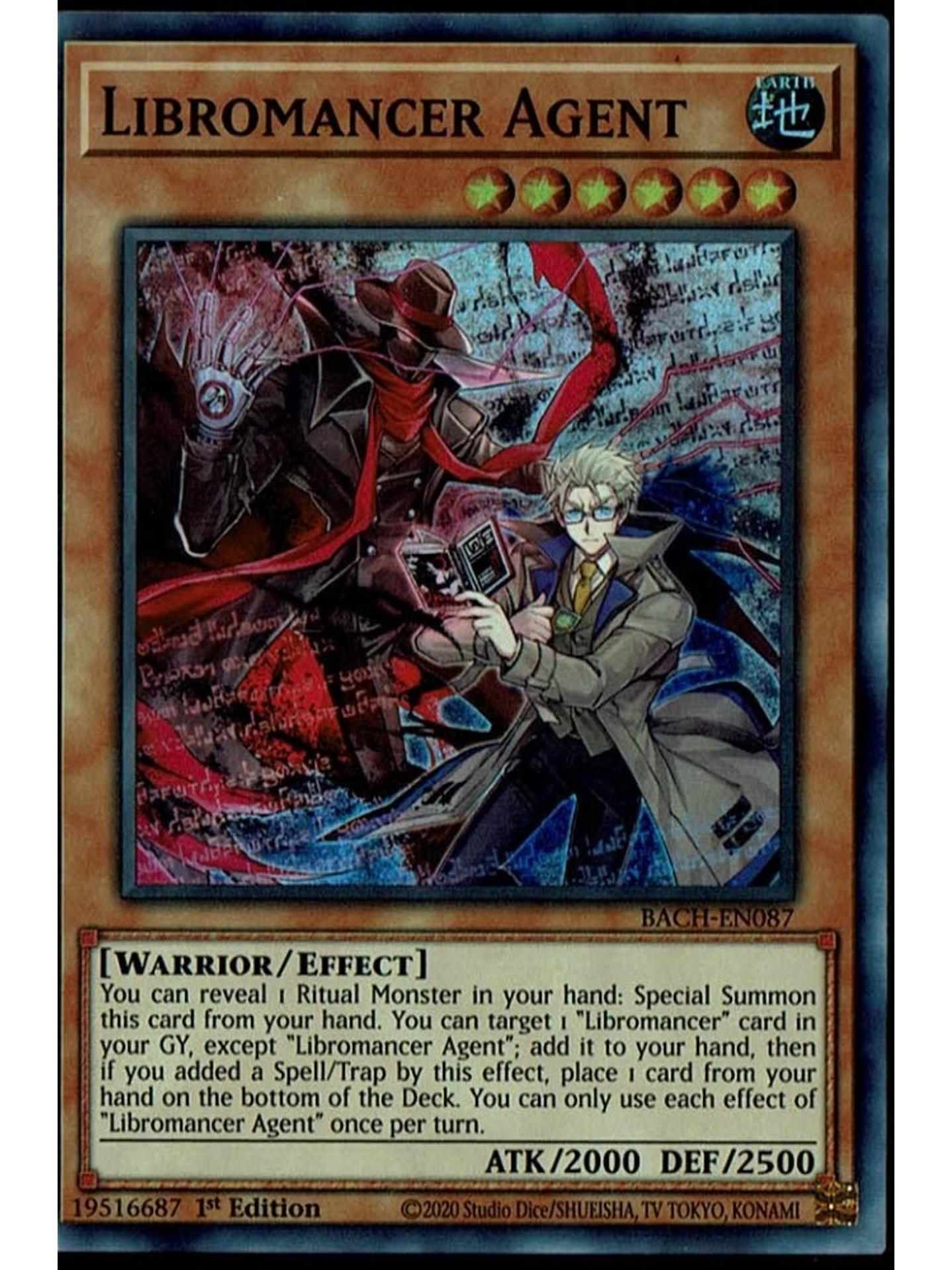 Libromancer Agent - BACH-EN087 - Super Rare 1st Edition 1