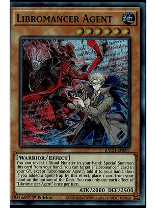 Libromancer Agent - BACH-EN087 - Super Rare 1st Edition