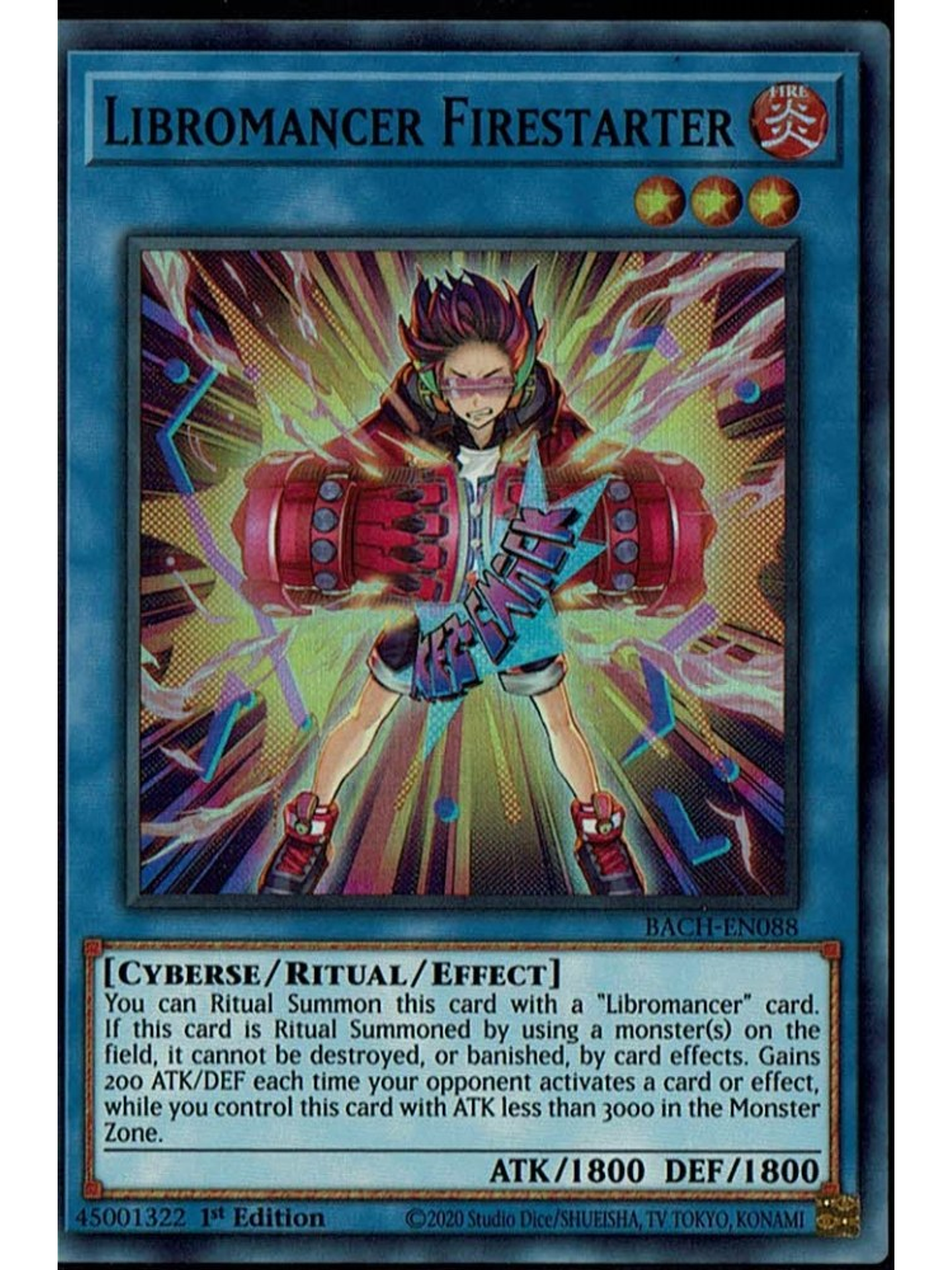 Libromancer Firestarter - BACH-EN088 - Super Rare 1st Edition 1