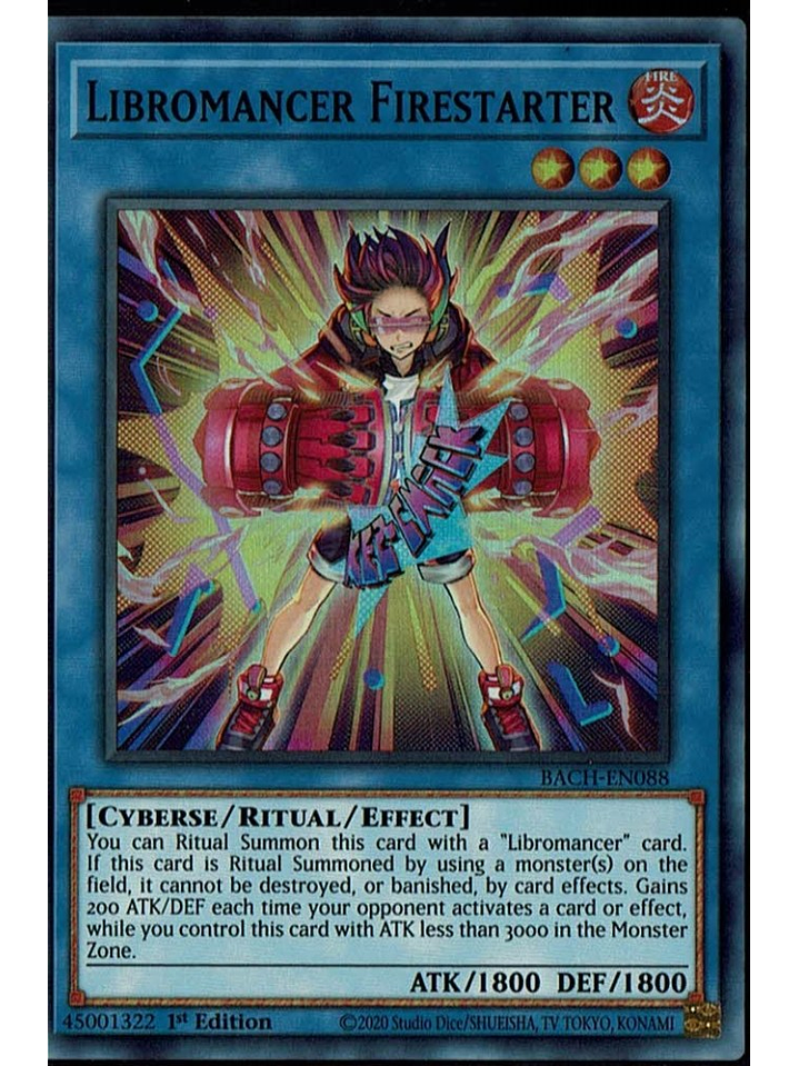 Libromancer Firestarter - BACH-EN088 - Super Rare 1st Edition 1