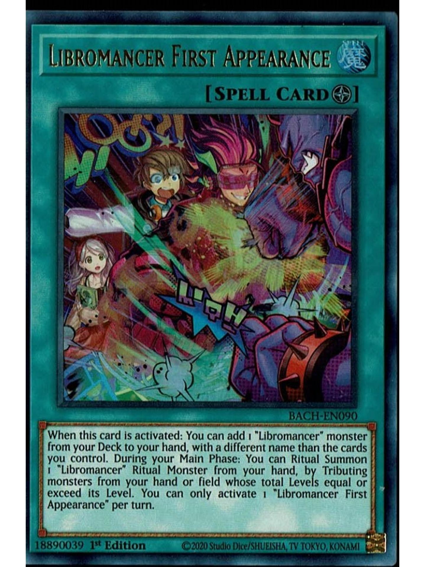 Libromancer First Appearance - BACH-EN090 - Ultra Rare 1st Edition 1