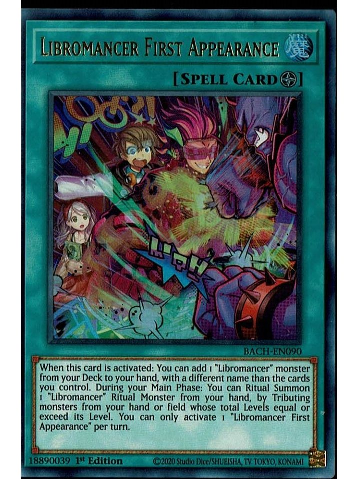 Libromancer First Appearance - BACH-EN090 - Ultra Rare 1st Edition 1