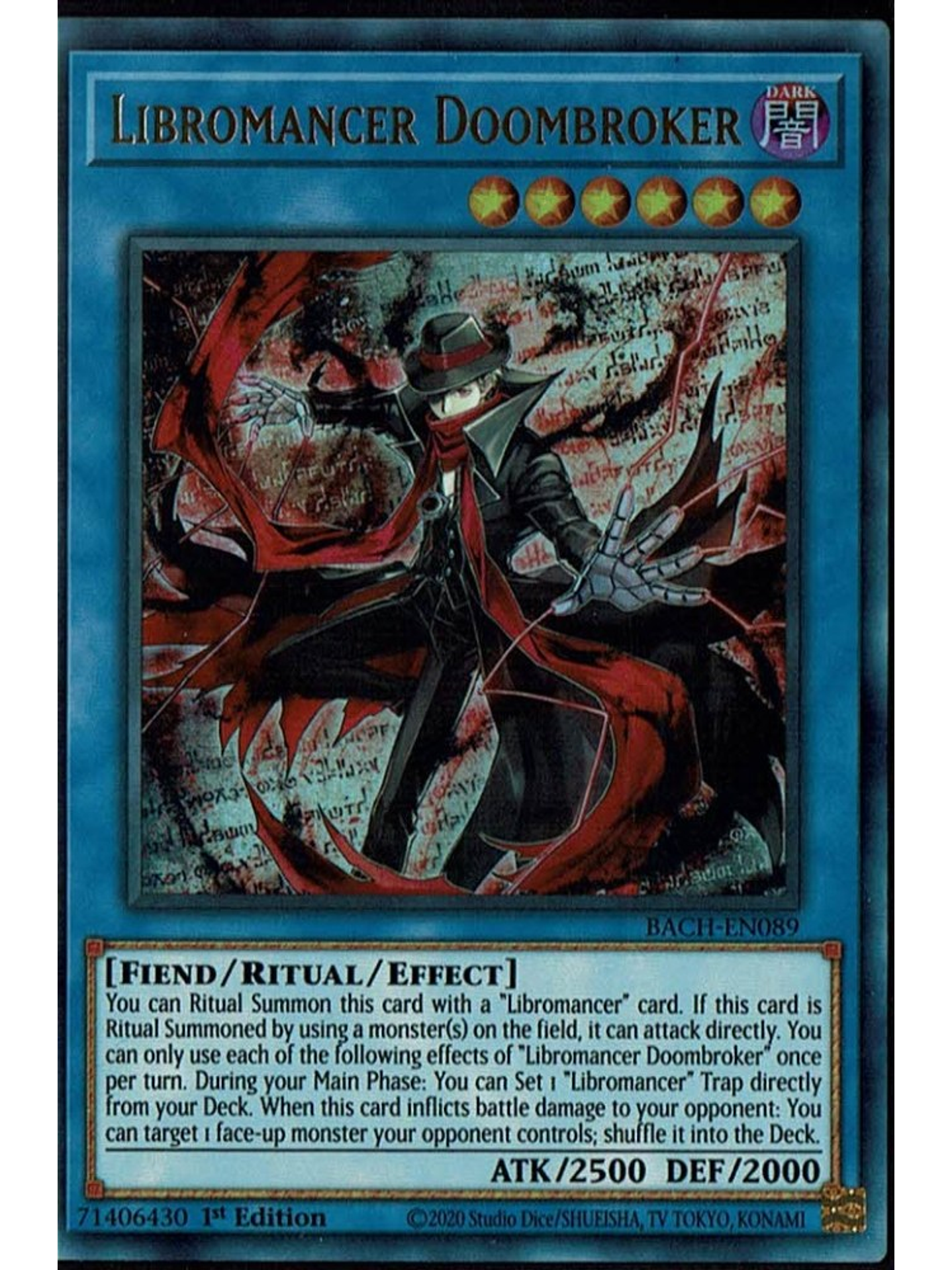 Libromancer Doombroker - BACH-EN089 - Ultra Rare 1st Edition 1